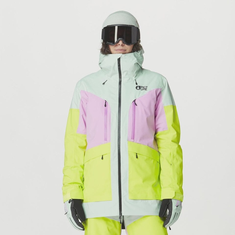 Picture Haakon Womens Jacket|Silt Green Orchid Acid|Roebuck Lime Cream Hemp|S|M|L|XL