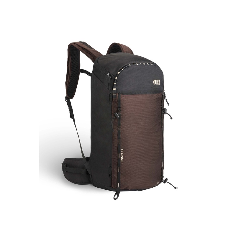 Picture Komit 22 Backpack|Black|Textury Print|Chicory Coffee