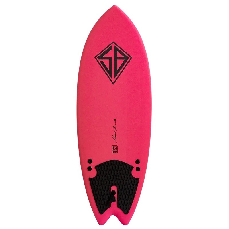 CBC – Planche de surf en mousse – Softboard – 5’2 Baja Fish – Pink / Rainbow Slick