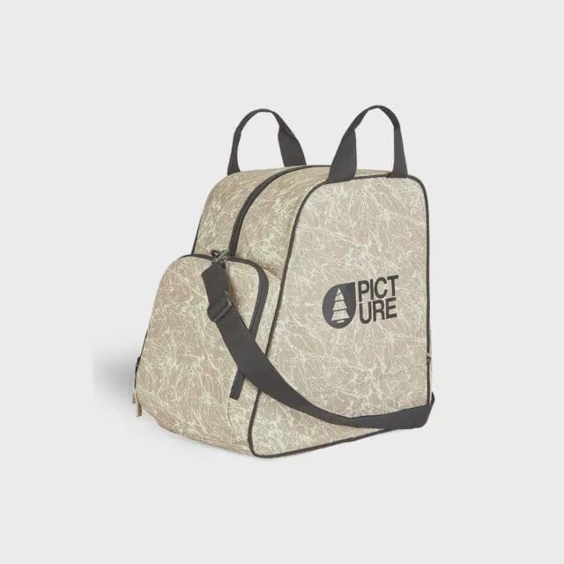 Picture Shoes Bag – Boot Bag|Black|Textury print