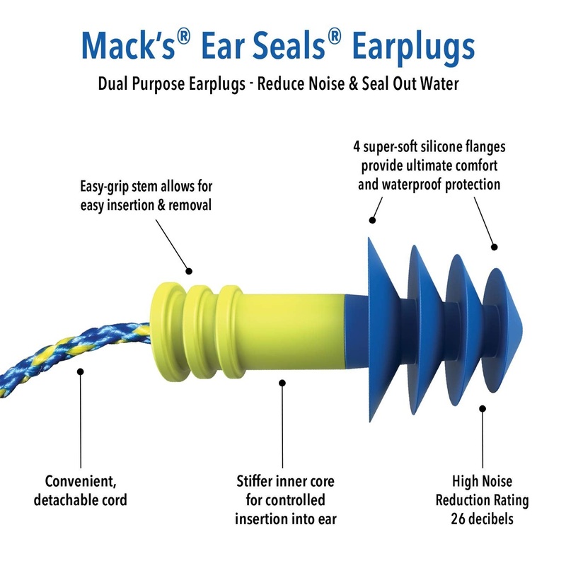MACK’S EARPLUGS – Ear Seals – 1 Paire