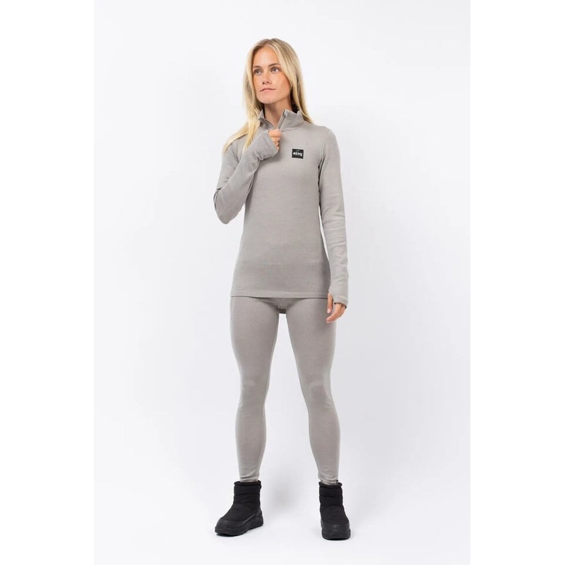 Eivy Pocket Wool Rib Tights|Faded Oak|S|M|L|XL
