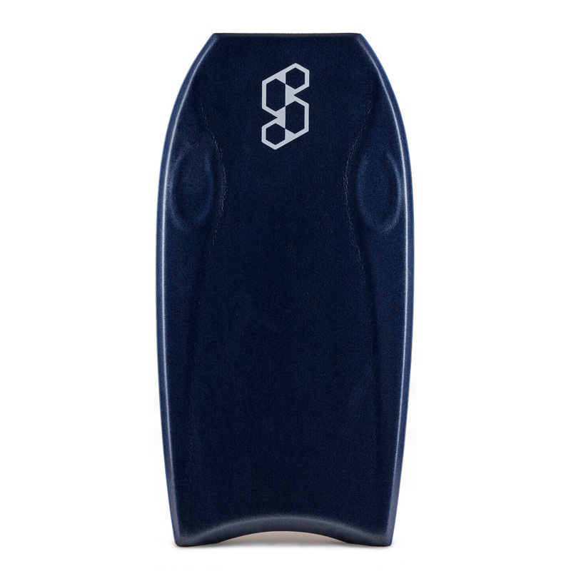 SCIENCE Bodyboard – Pocket Tech Crescent Tail (PE) – Midnight Blue / white