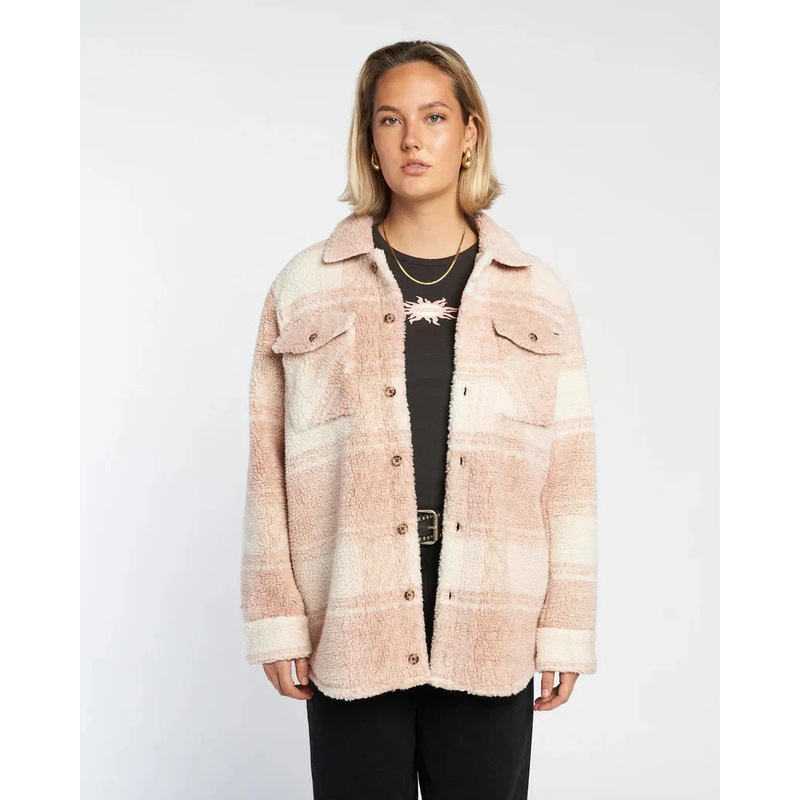Volcom Silent Sherpa Jacket|Champagne Gold|8|10|12|14|16