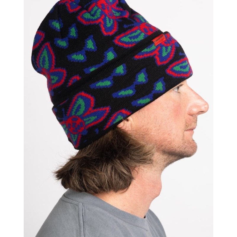 Autumn Skullfly Beanie|Black