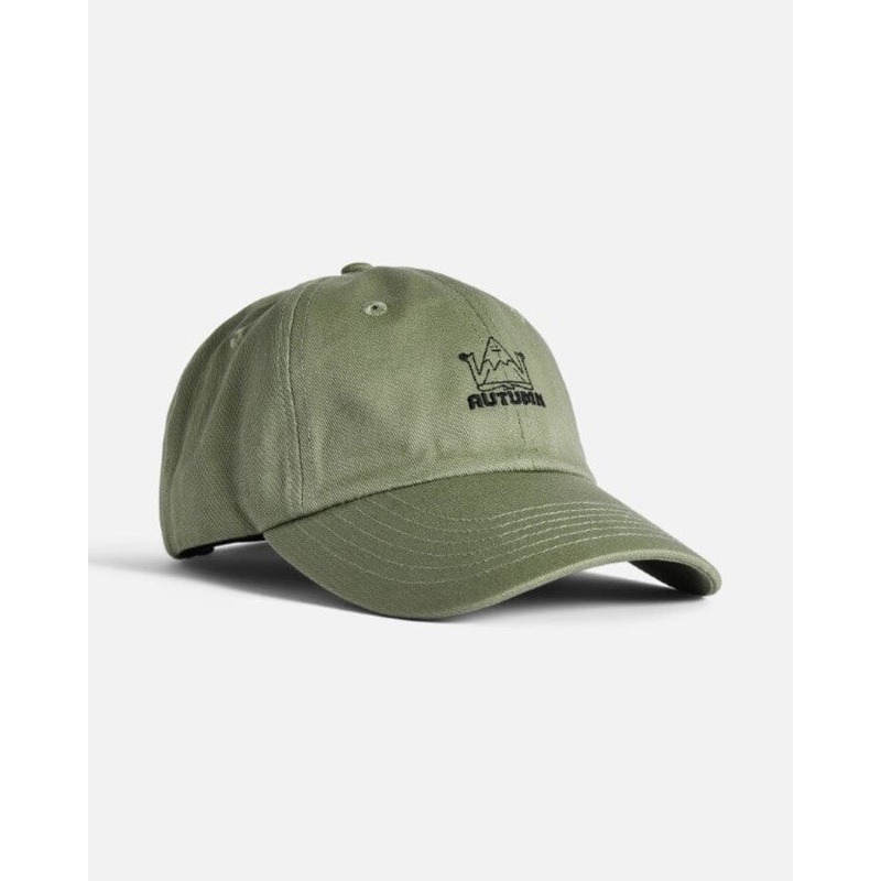 Autumn Twill Strapback Hat|Quiet Green|Spice