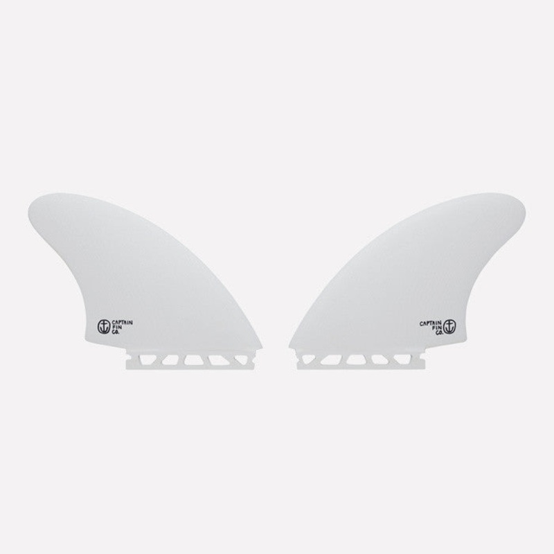 CAPTAIN FIN – Keel Fins Twin Futures – White