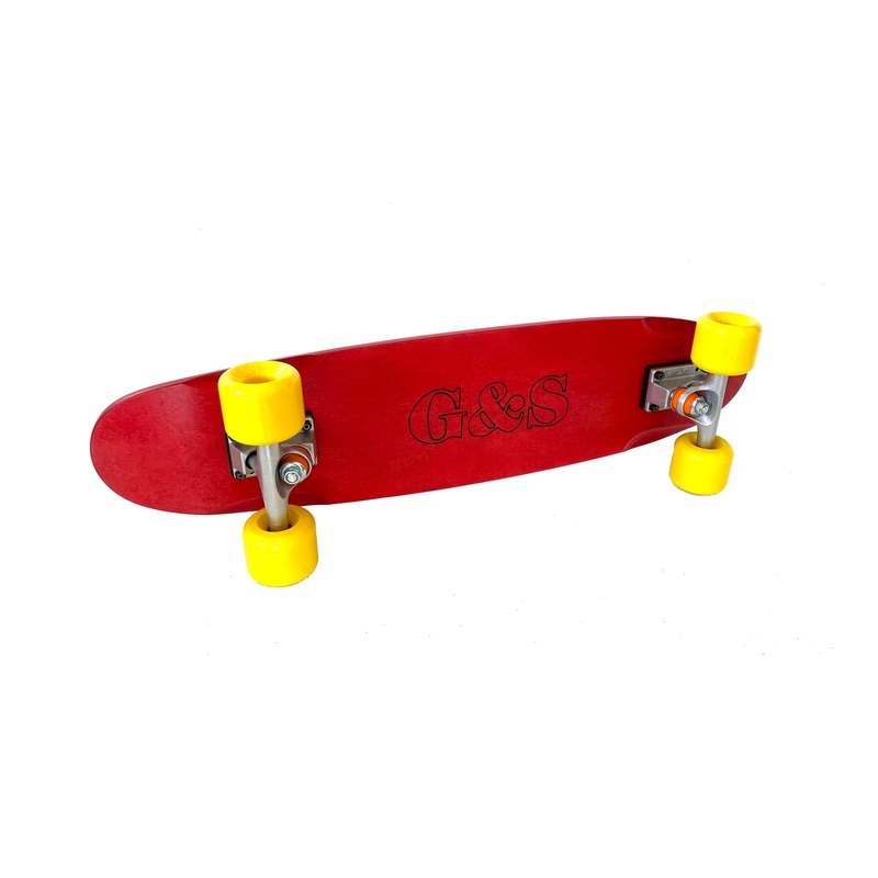 GORDON & SMITH Skateboard – Warp Tail Mini Cruiser – Red