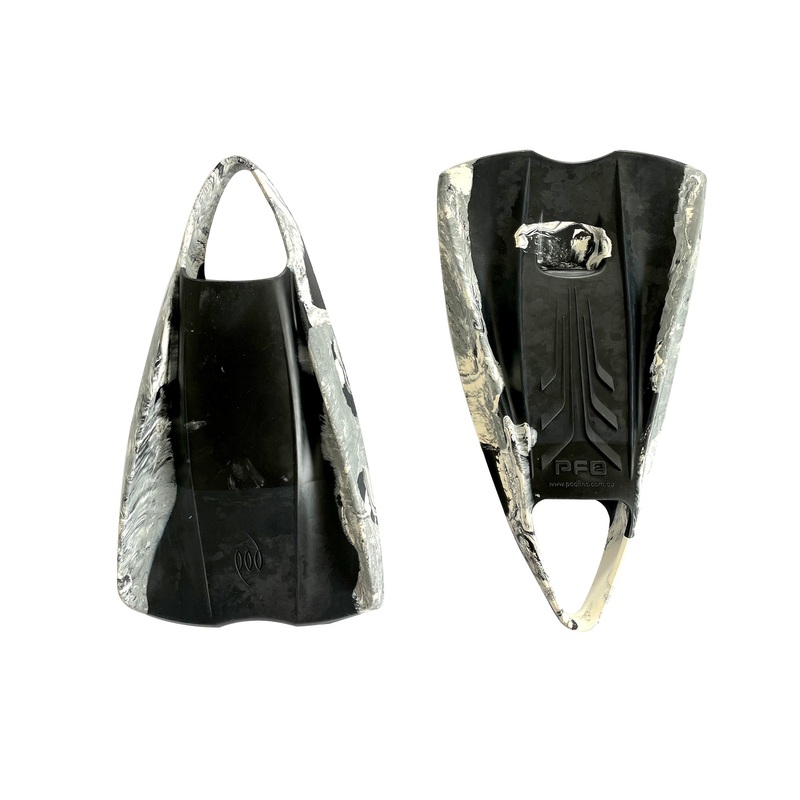 POD – PF2 – Palmes Bodyboard – Marble – Black / White