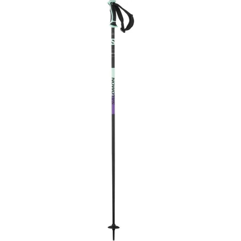 Salomon Shiva Ski Poles|Black / Beach Glass|105|110|115