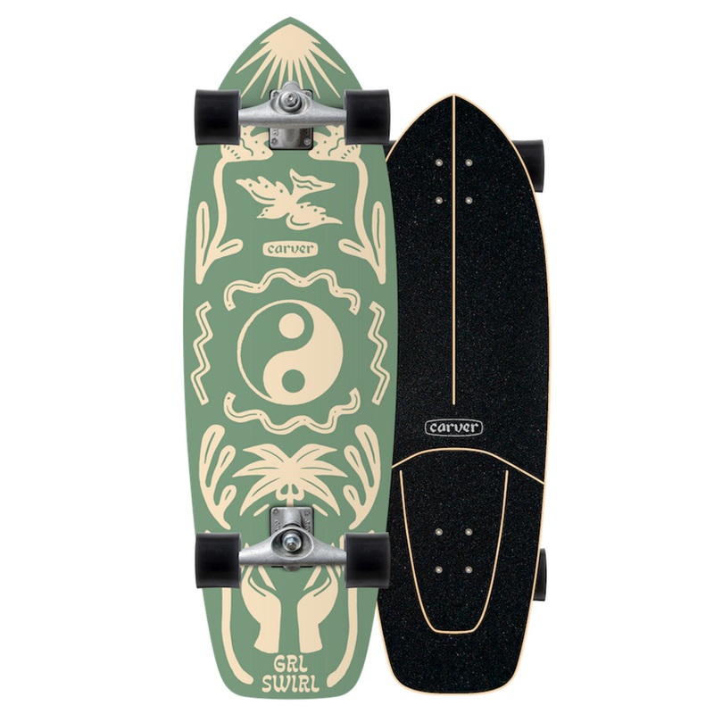 CARVER x GRL SWIRL CX Collab – Surf Skate Complet – 31 Inch