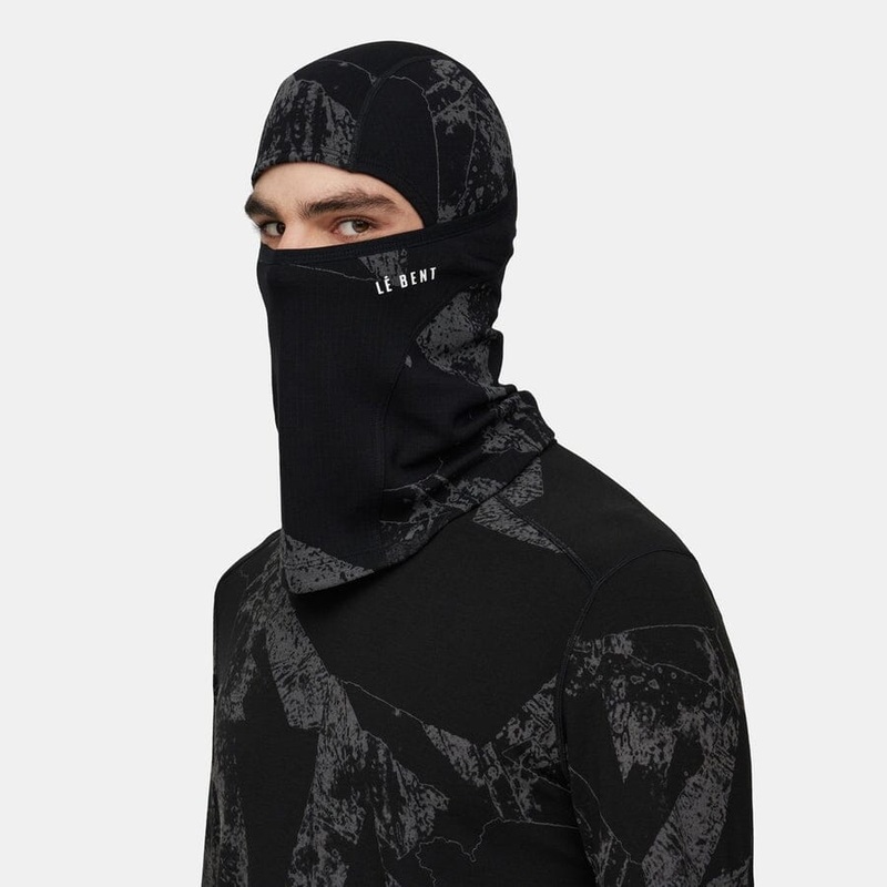 Le Bent Fractal Waffle Midweight Balaclava