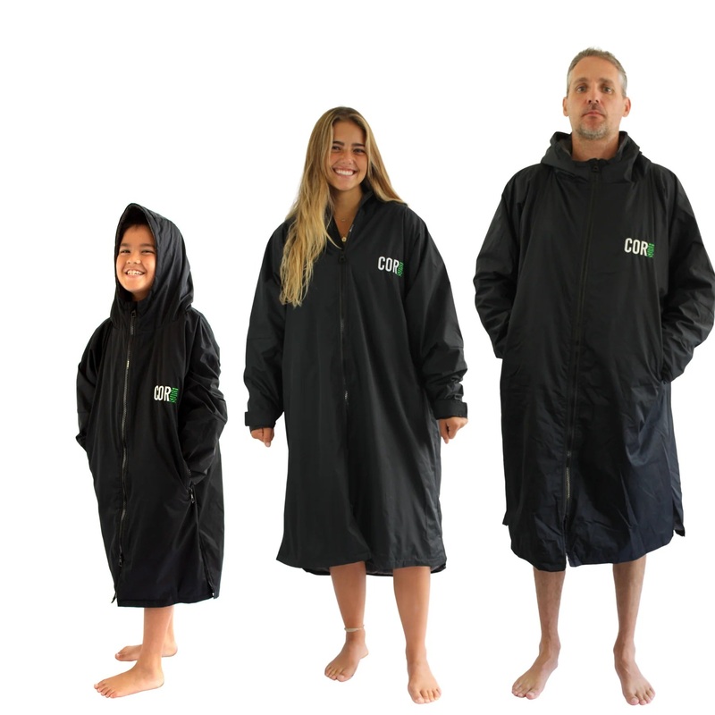 CORSURF – Parka / Poncho – Black