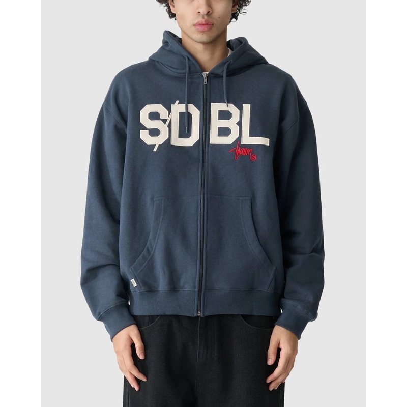 S Double Applique Zip Thru Hood