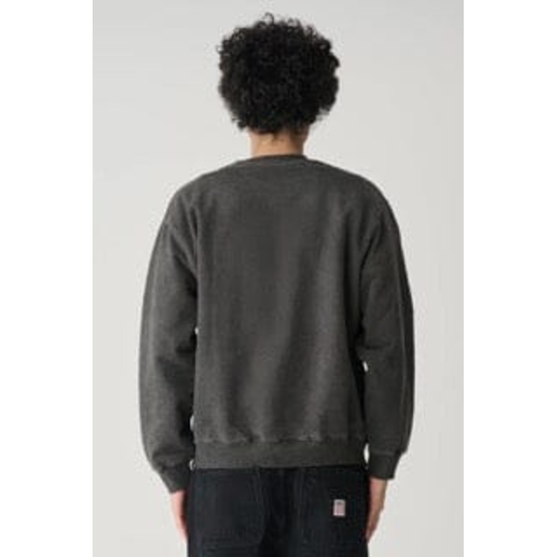 S Double Shawn Script Crew|Washed Brown|S|M|L|XL