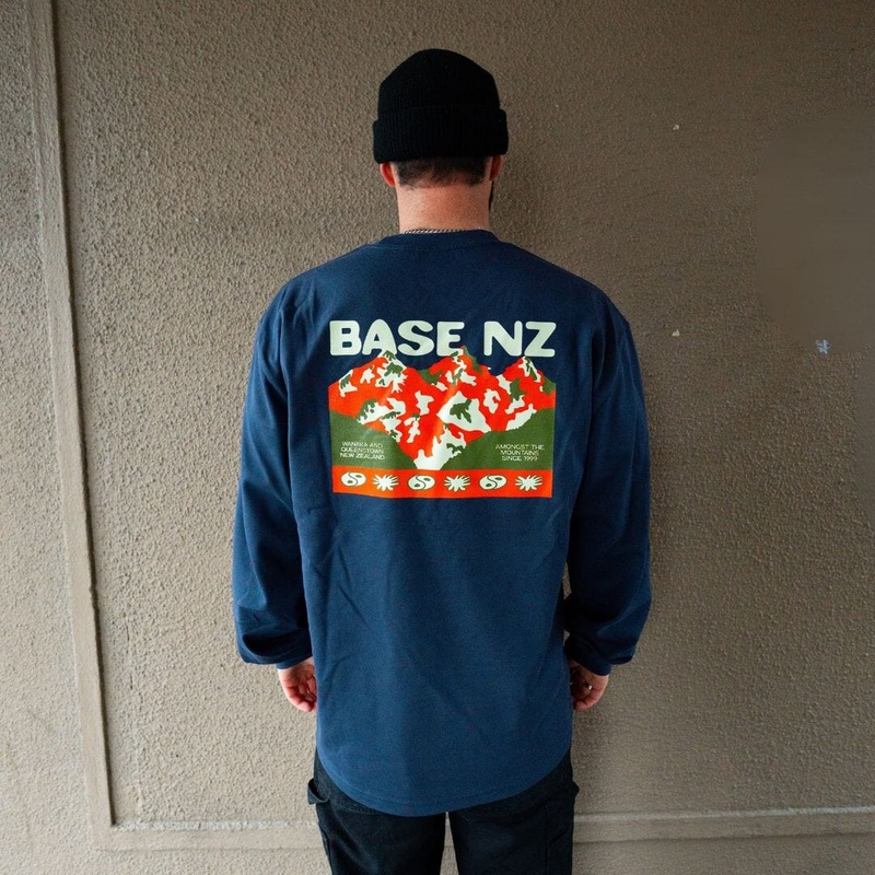 BaseNZ Mens Amongst Heavy Long Sleeve Tee