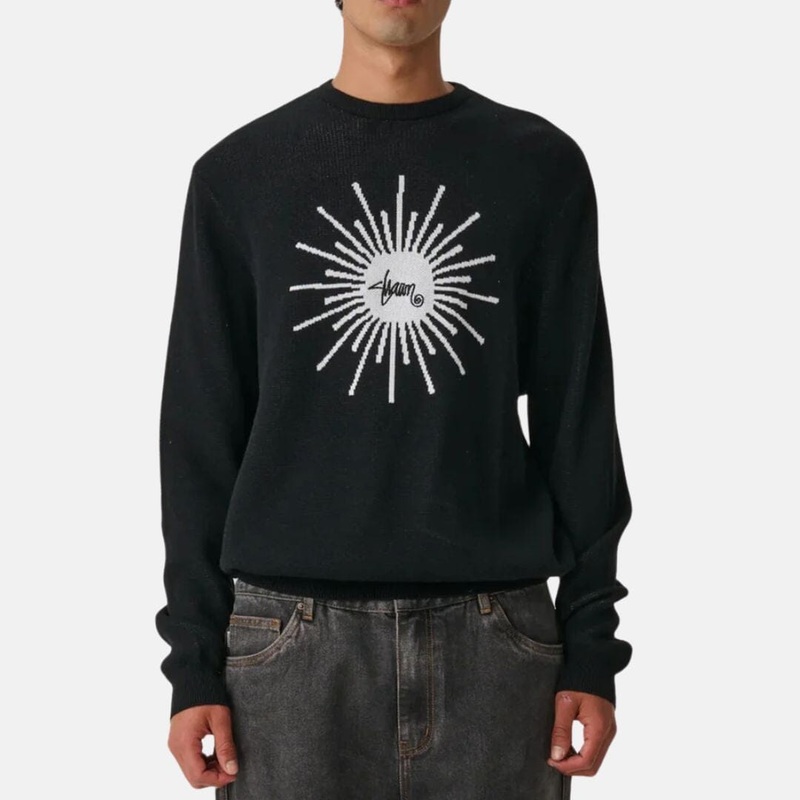 S Double Sunburst Sweater|Black|S|M|L|XL