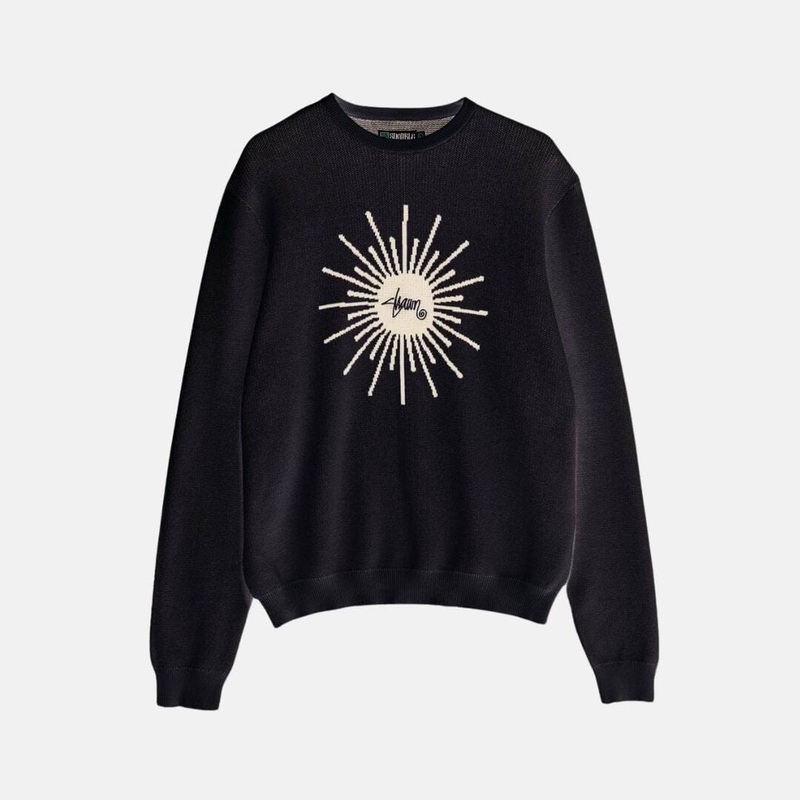 S Double Sunburst Sweater|Black|S|M|L|XL