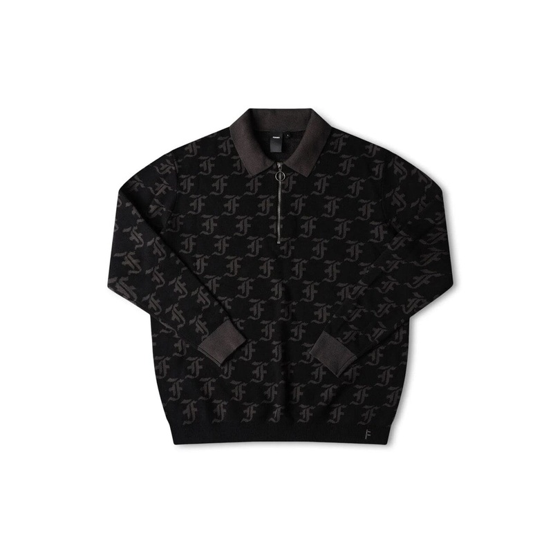 Former Distort Knit Polo|Black|S|M|L|XL