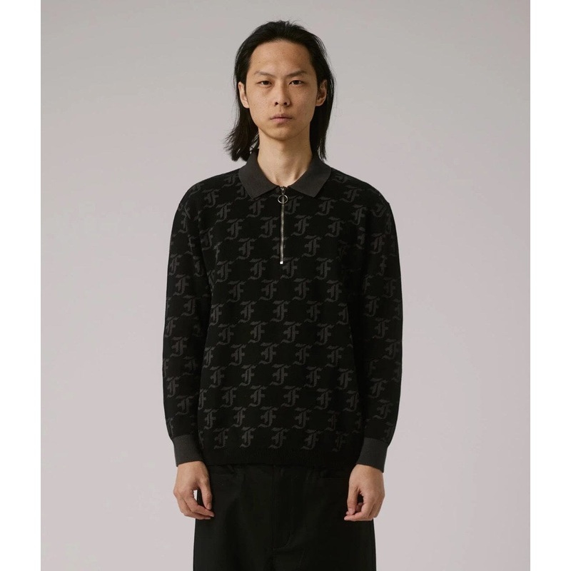 Former Distort Knit Polo|Black|S|M|L|XL