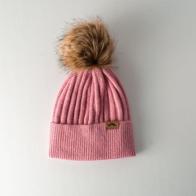 Spacecraft Lana Pom Beanie|Black|Ivory|Pink|Brown