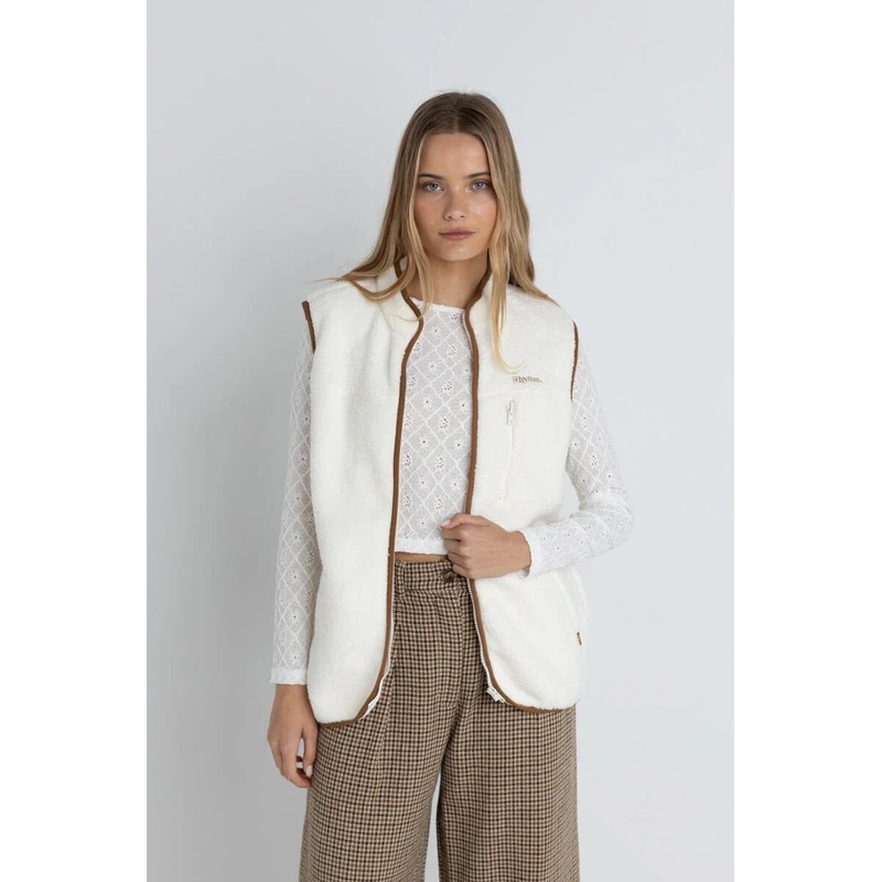Rhythm Aria Sherpa Vest|Vintage White|8|10|12|14