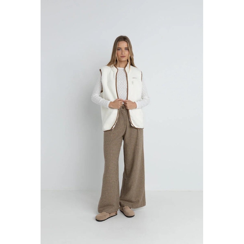 Rhythm Aria Sherpa Vest|Vintage White|8|10|12|14