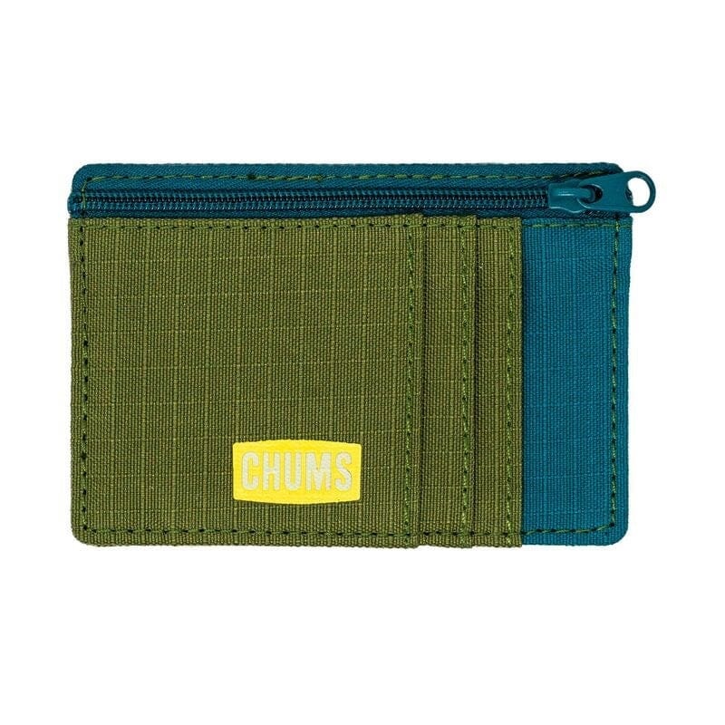 Chums Bandit Zip Wallet|Olive / Teal / Putty|Black