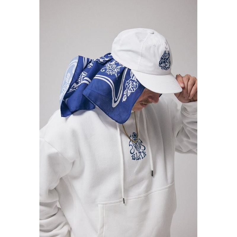 Blak Misfit Mentality Bandana|Blue|White