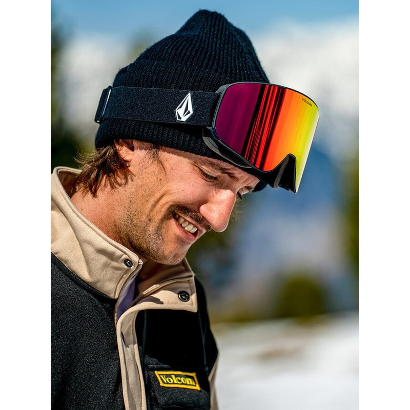 Volcom Odyssey Snow Goggles|Matte Black / Red Chrome|Navy Cobalt / Ice Chrome|OP Art / Gold Chrome|OP Art / Silver Chrome