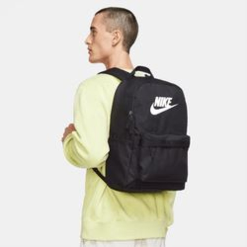 Nike Heritage Backpack|Black / White|Flax / White