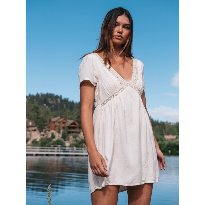 Volcom Haute Tea Dress|Black|Cloud|8|10|12|14|16