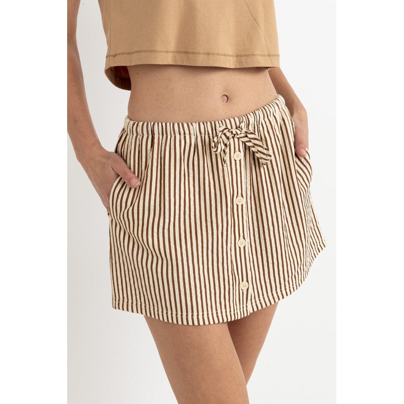 Rhythm Cove Stripe Skort|Natural|8|10|12|14