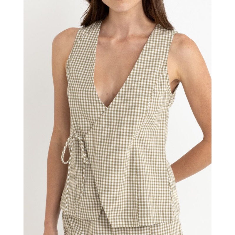 Rhythm Lola Wrap Front Vest|Olive|6|8|10|12|14|16