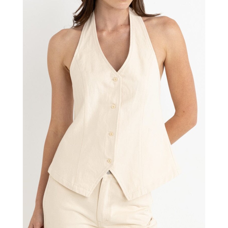 Rhythm Bailey Halter Vest|Cream|6|8|10|12|14