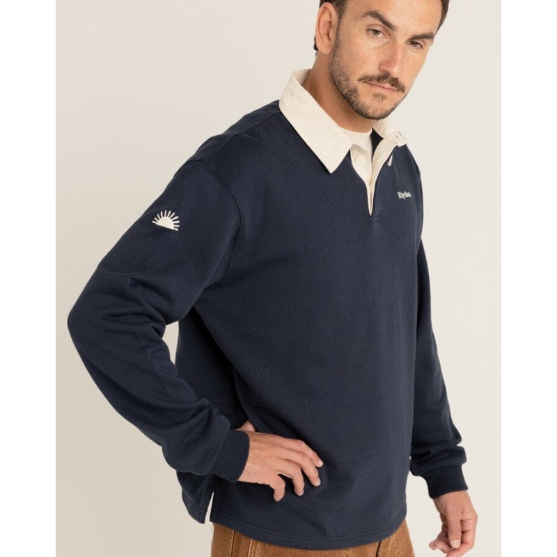 Rhythm Vintage Rugby Long Sleeve Polo