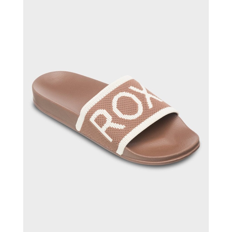 Roxy Slippy Knit Slide – Tiramisu