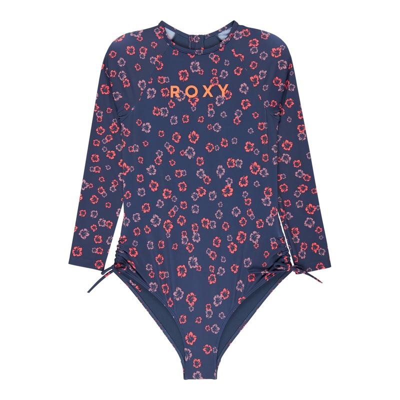 Roxy Youth Cute Ditsy Long Sleeve One Piece Swimsuit