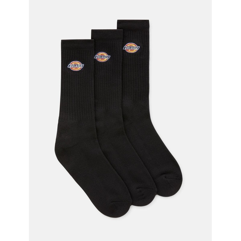 Dickies Valley Grove 3 Pack Socks – Black