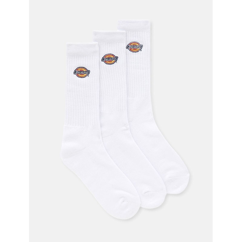 Dickies Valley  Grove 3 Pack Socks – White