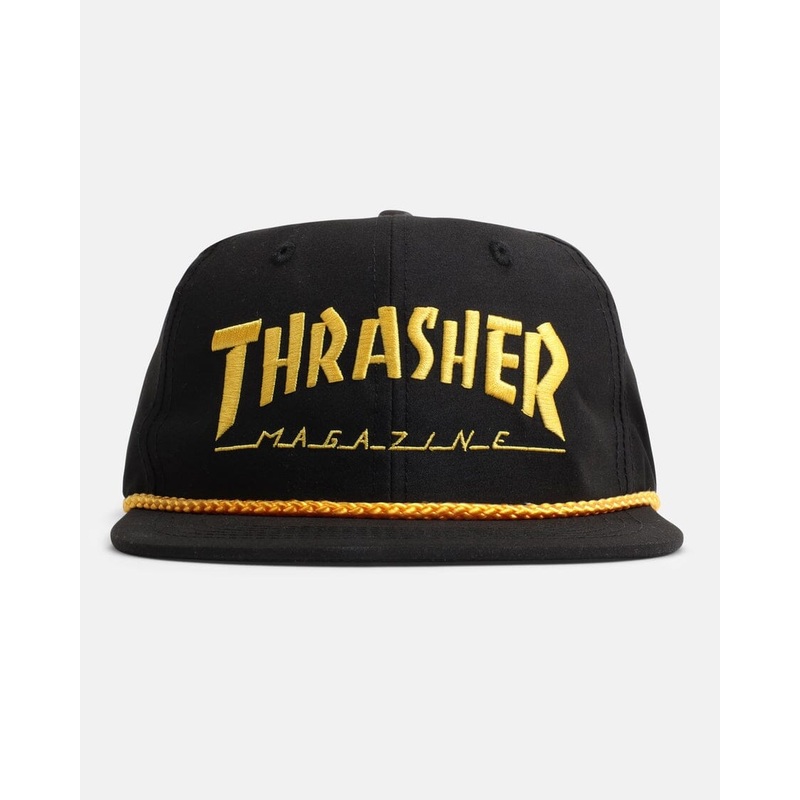 Thrasher Rope Snapback Cap|Black