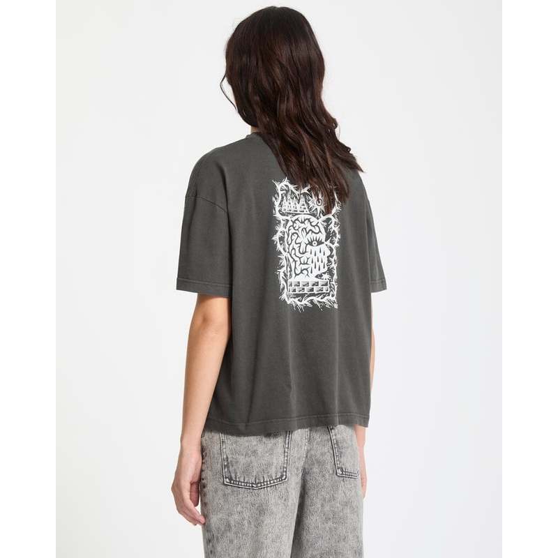 Volcom Vaderetro 1 T-Shirt|Vintage Black|6|8|10|12|14|16
