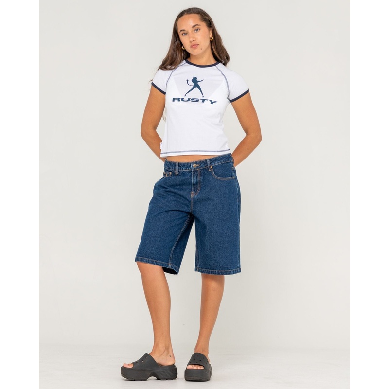 Rusty Bethany Baggy Low Rise Denim Jorts