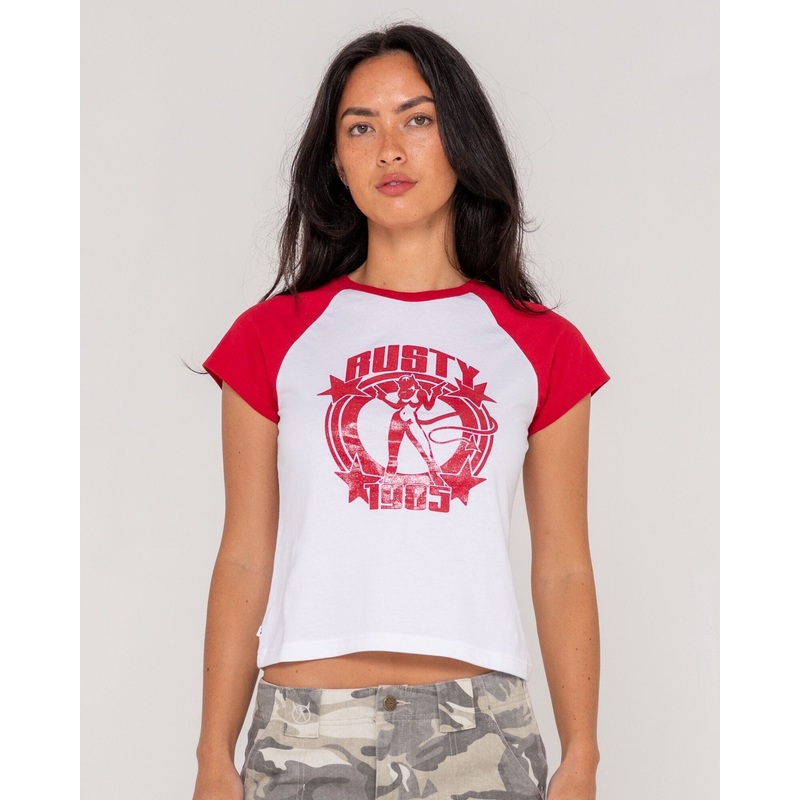 Rusty Daring Devil Raglan Baby T-Shirt
