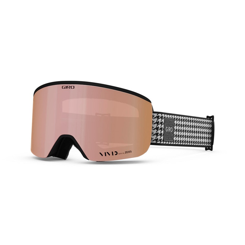 Giro Ella Womens Goggles 2024|Black/White Lux/Vivid Rose Gold|Mineral Botanical/Vivid Pink|OS