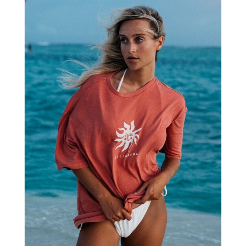 Billabong Bright Sun T-Shirt|Kiss The Earth|8|10|12|14