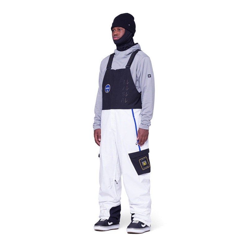686 Exploration Bib Pant 2024|Nasa White Black|L|M|S