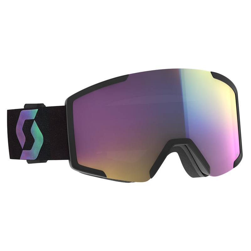 Scott Shield Goggles 2025|Black/AuroraGrn/AmpTealChrmS2|Mineral Black/EnhncrBlueChrome|White/SoftPink/AmpRoseChromeS2|OS