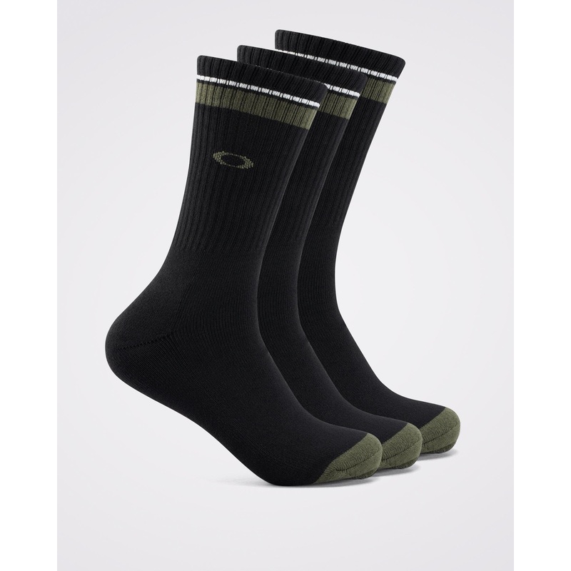 Oakley Essential 3 Pack Socks|Blackout|M|L