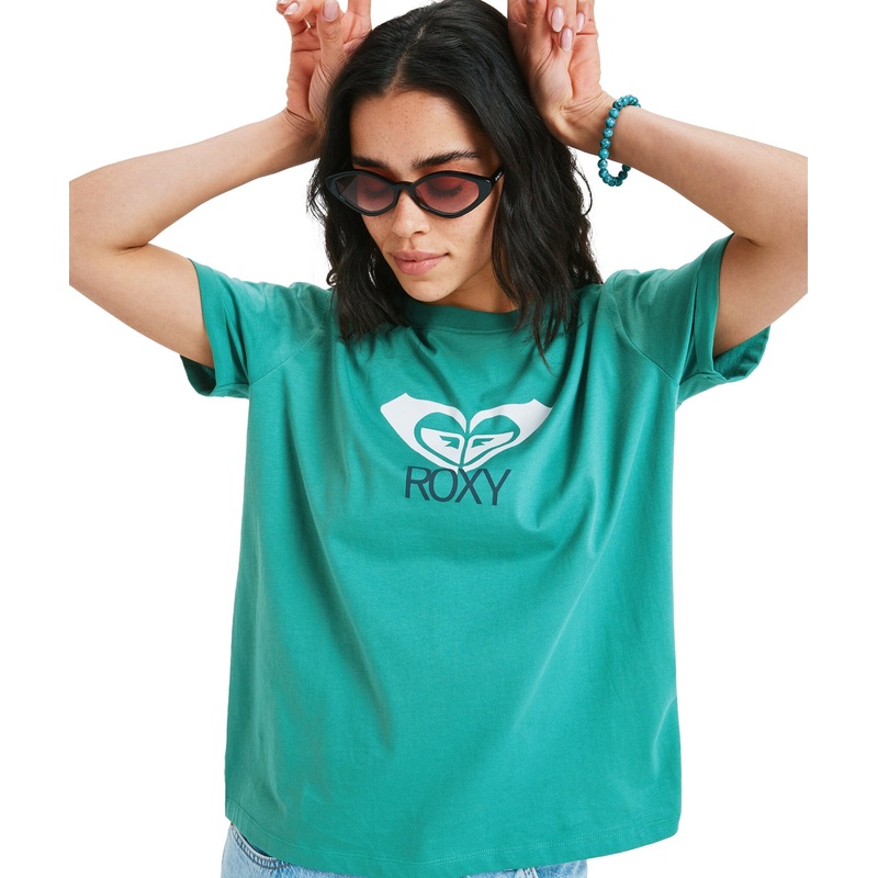 Roxy Ocean Road Art T-Shirt|Deep Grass Green|XS|S|M|L